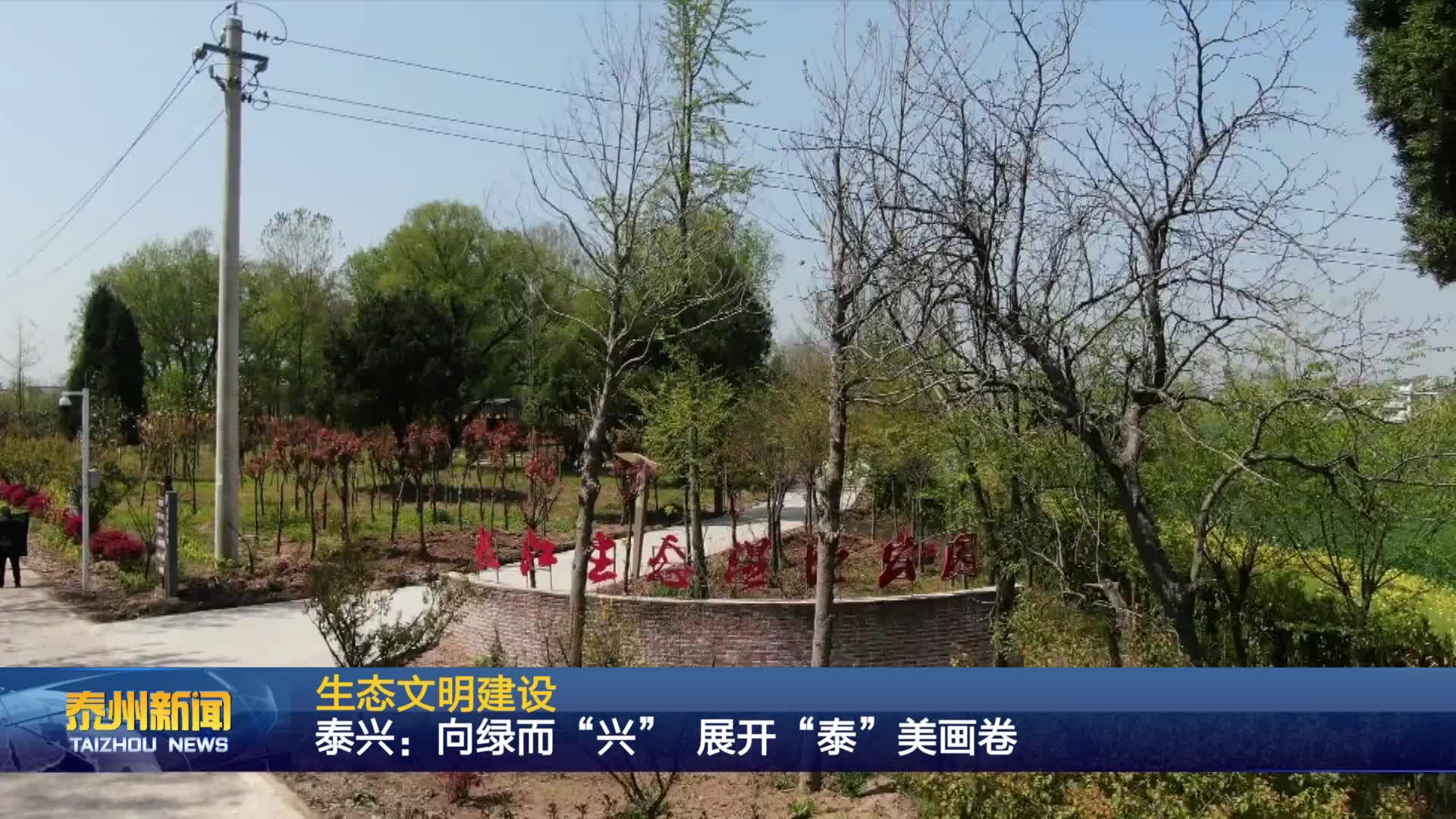 生态文明建设  泰兴：向绿而“兴” 展开“泰”美画卷